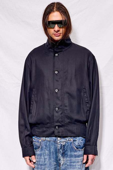 【完売アイテム】cutting edge shirt jacket(unisex MASTERMIND | DISTRESSED SHORT SLEEVE DENIM SHIRT