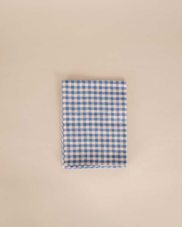 Fog Linen Work Blue Check Kitchen Cloth Fog Linen Work Blue Check Kitchen Cloth
