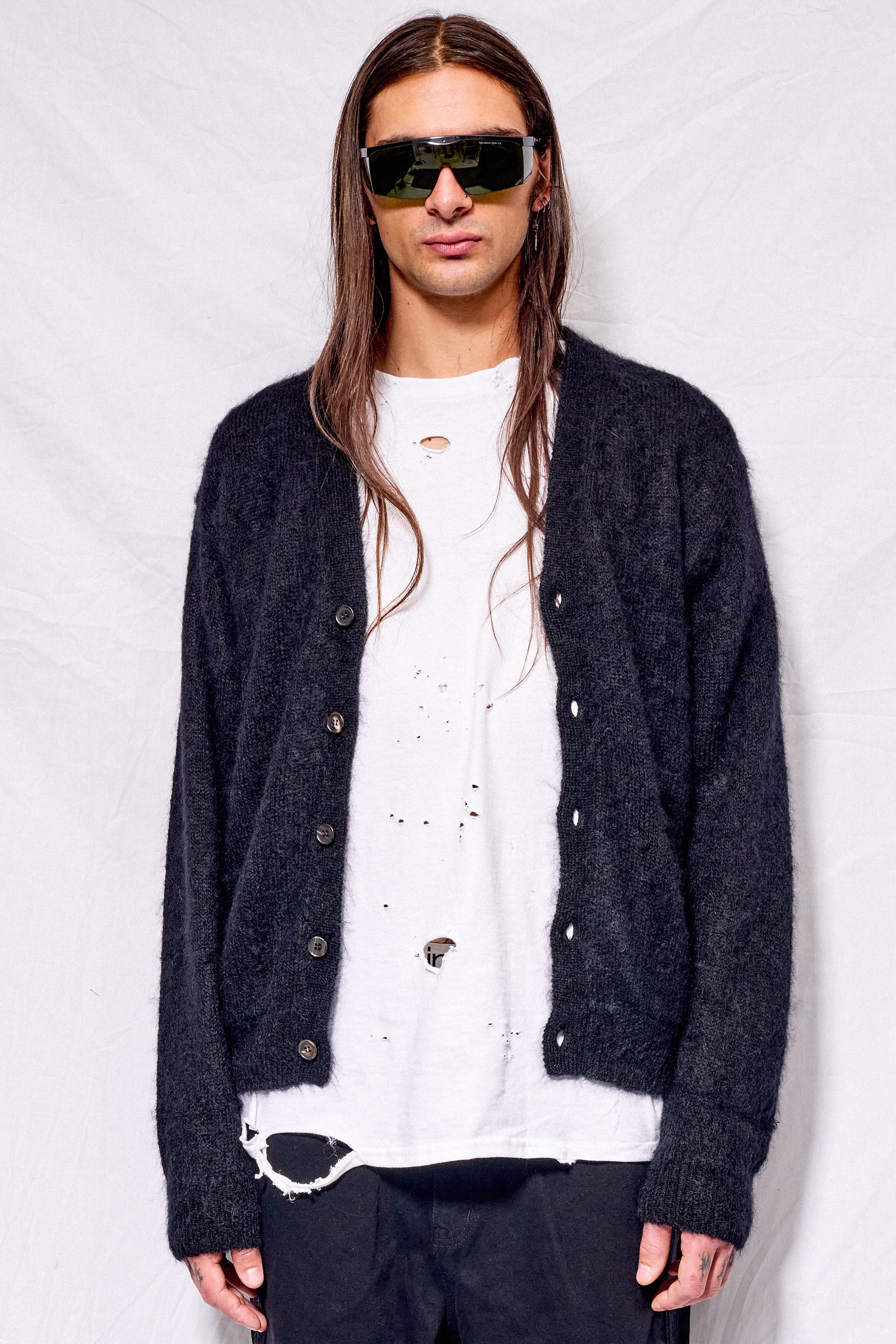 Batoner Pure Mohair V Cardigan | Garmentory