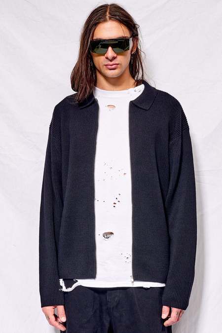 Batoner Solid Wool Rib Crew Neck Sweater | Garmentory