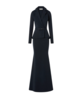 CHIARA BONI Thadira Long Jersey Lurex Gown - Midnight - Thumbnail 1