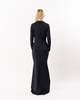 CHIARA BONI Thadira Long Jersey Lurex Gown - Midnight - Thumbnail 4