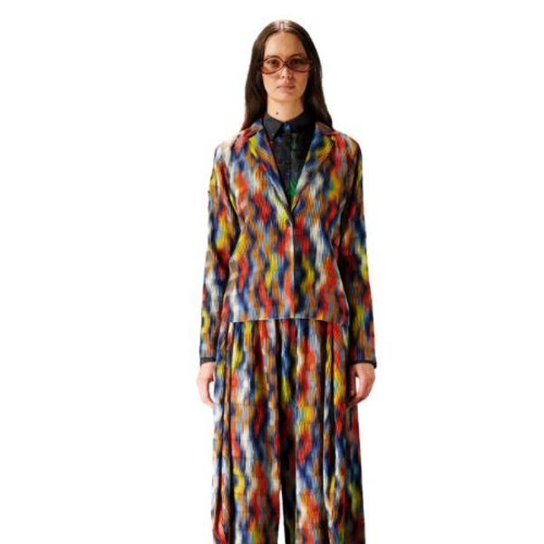 Henrik Vibskov Pliss Blazer - Wavy Cubes | Garmentory