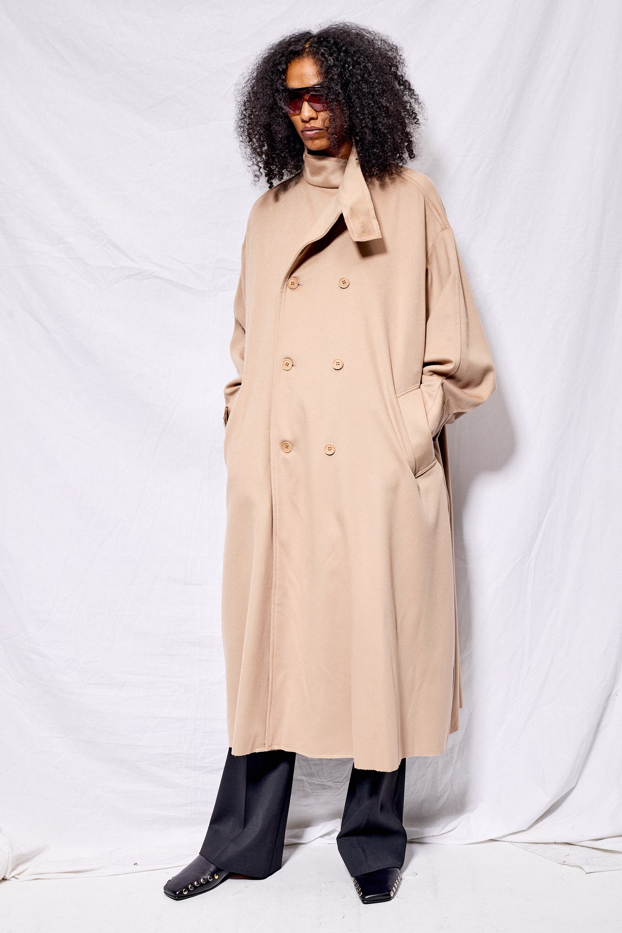 Gabriela Coll Garments No.65 Oversized Double Breasted Coat