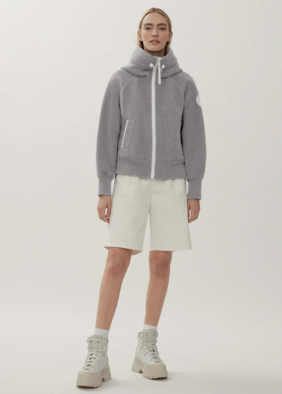 Canada Goose Chilliwack Fleece Bomber - Greige - Image 2 of 5