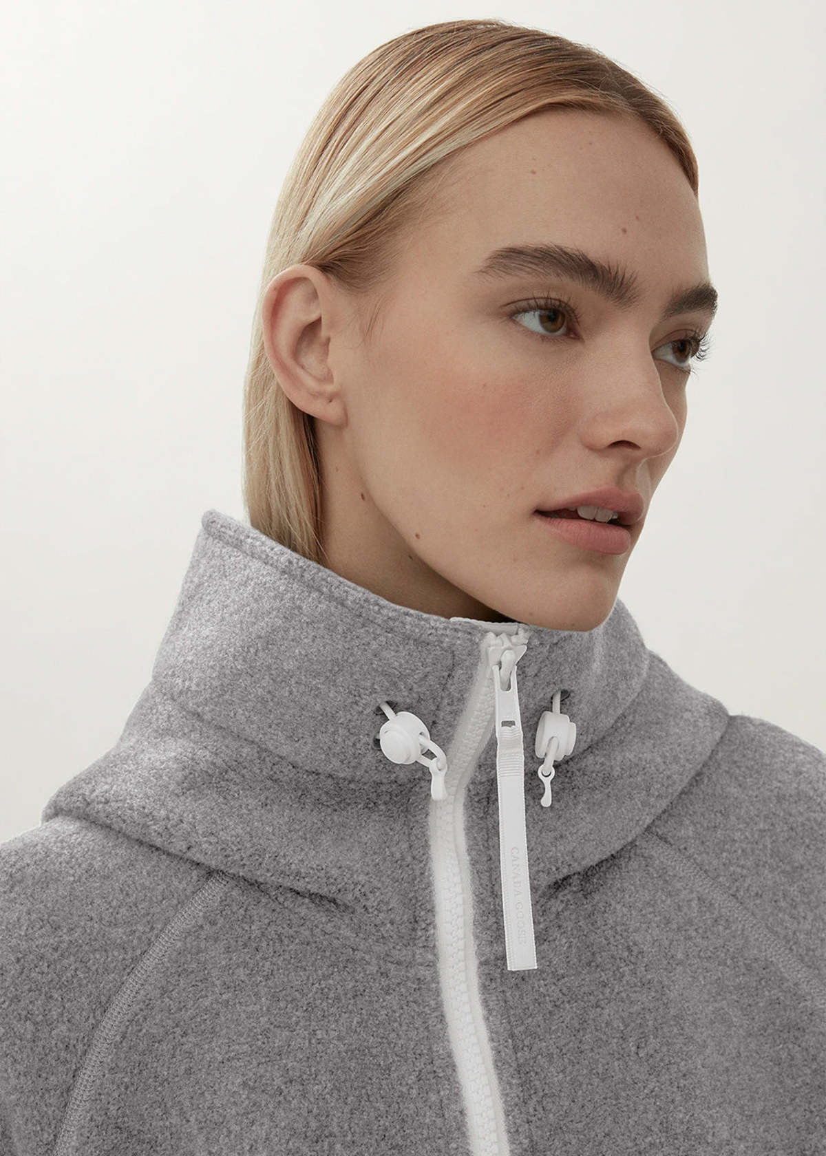 Canada Goose Chilliwack Fleece Bomber - Greige - Image 4 of 5