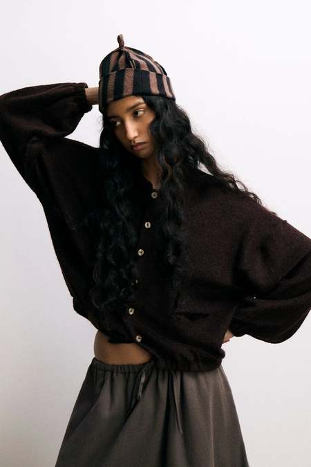 トップス DISCOVERED COCO TWEED KNIT CARDIGAN JKT WHITE COCO TWEED KNIT CARDIGAN JKT – 017 Shop