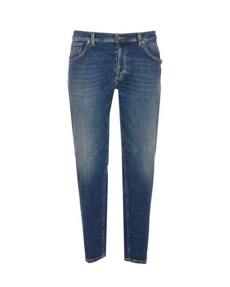 Pure Blue Japan 14oz. Denim Woven Jeans - Wide Piped