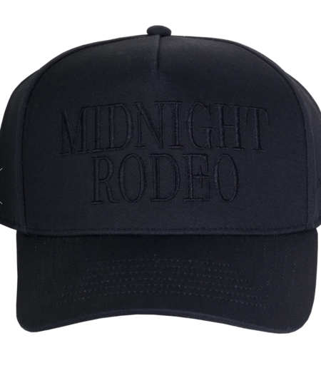 b.eautiful b.E Hat - Black Denim/Off White | Garmentory