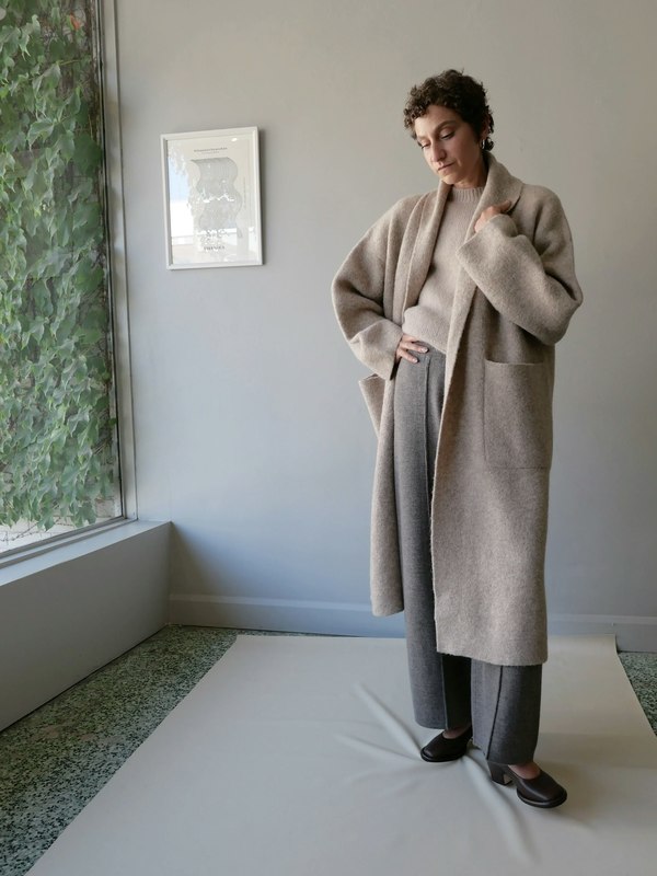 Lauren Manoogian Double Face Long Coat - Oak | Garmentory