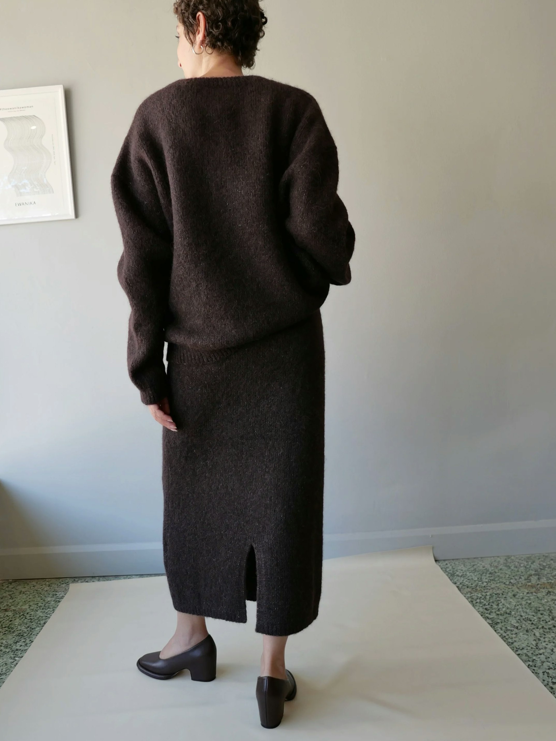 【新品同様】LAUREN MANOOGIAN　スカート　ツイスト　コットンリネン LAUREN MANOOGIAN TWIST ギャザースカート