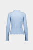 SAEMDI Ice Blue Frill Knit Top - Thumbnail 3