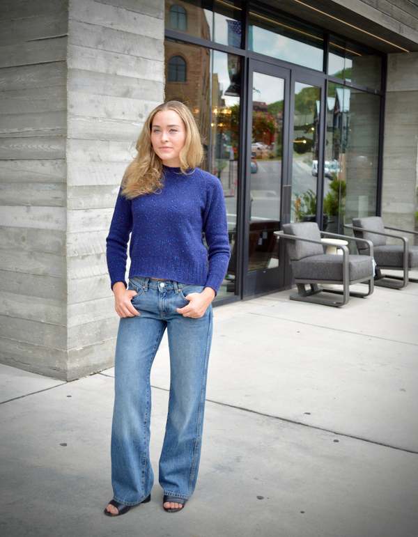 MJWatson Pullover Crew Sweater - Navy