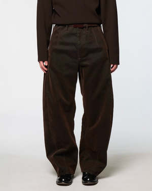 Omar afridi ナイロンパンツ　ブラウン Omar Afridi Brown Washed Pina Trouser | Garmentory