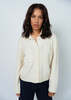 MJ. Watson Button Front Collar Cardigan - Natural - Thumbnail 1