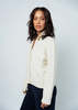 MJ. Watson Button Front Collar Cardigan - Natural - Thumbnail 3