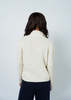 MJ. Watson Button Front Collar Cardigan - Natural - Thumbnail 4