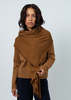 MJ. Watson Fringe Scarf - Tobacco - Thumbnail 1