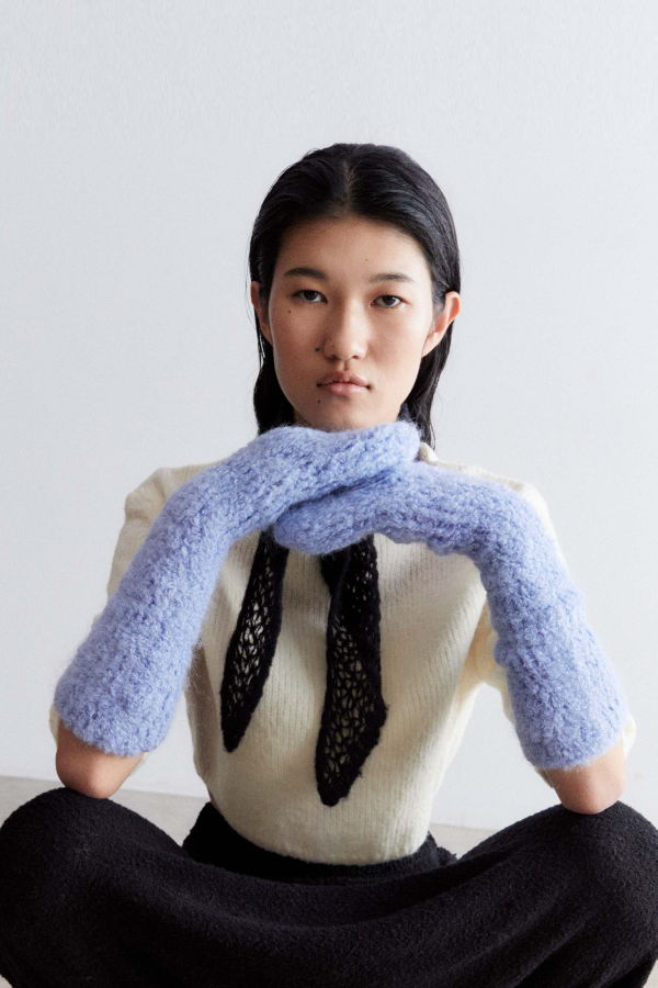 Rus Brazo Mittens - Dusty Blue