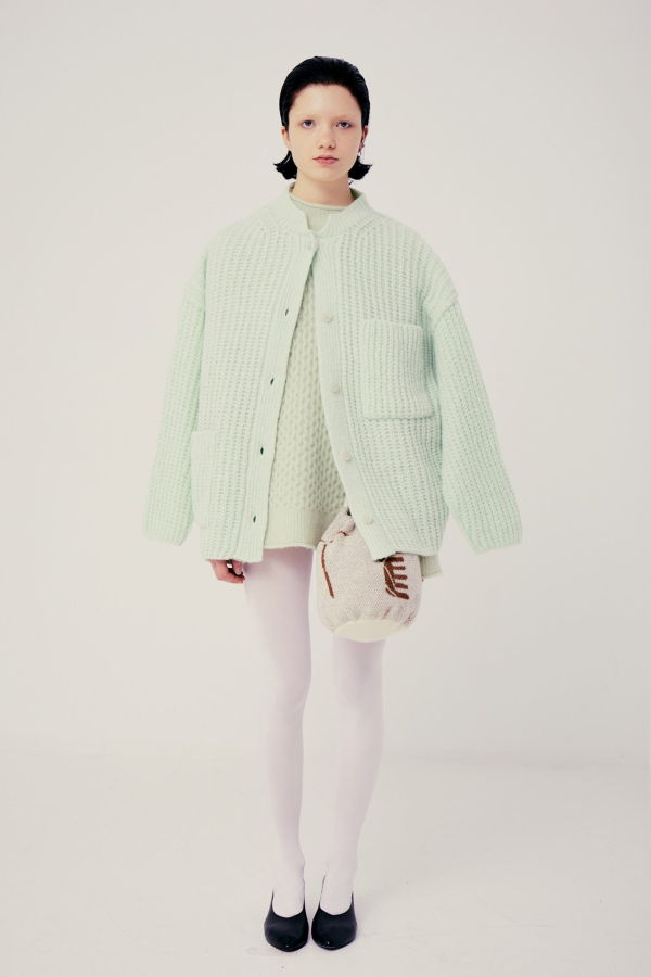 Rus Nui Cardigan - Soft Green