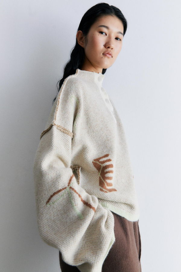 Rus Pente Sweater - Chalk