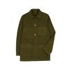 DRAKES Duck Cotton Canvas Chore Jacket - Olive - Thumbnail 1