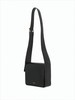 Jil Sander Structured Black Leather Crossbody Bag - Black - Thumbnail 4