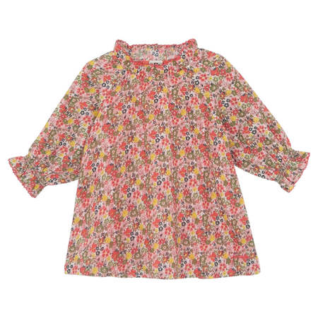 Kids Caramel COLIMA GIRL DRESS - CREAM FLORAL | Garmentory