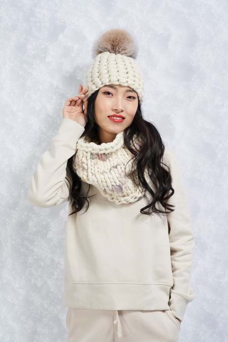 Ashley Williams Knit Cuties Patchwork Scarf | Garmentory