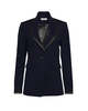 Argent Colorblocked Sculpted Blazer - Midnight / Black - Thumbnail 1