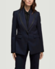 Argent Colorblocked Sculpted Blazer - Midnight / Black - Thumbnail 7