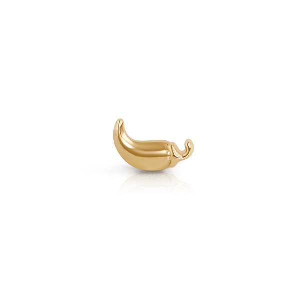 Whit Jewelry Chili Stud Earring - 14K Yellow Gold