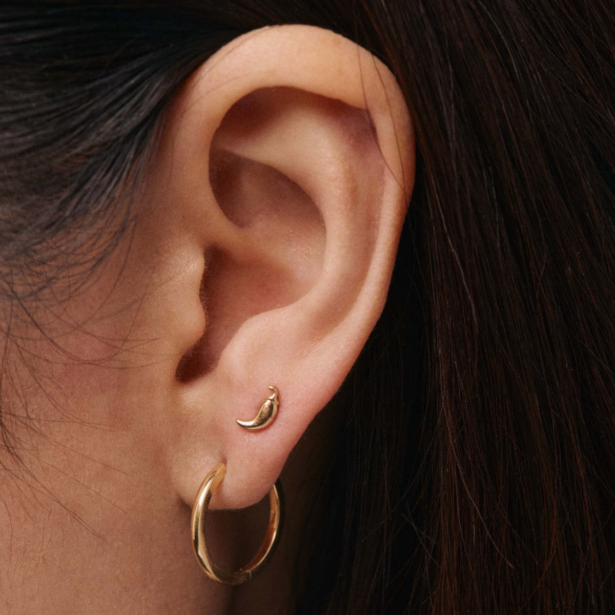 Whit Jewelry Chili Stud Earring - 14K Yellow Gold - Image 2 of 4