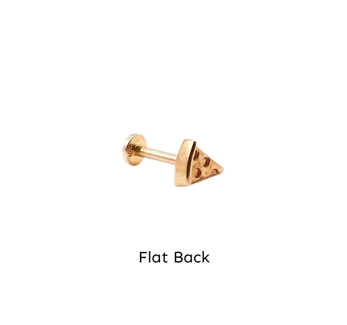 Whit Jewelry Pizza Stud -14K Yellow Gold - Image 4 of 4
