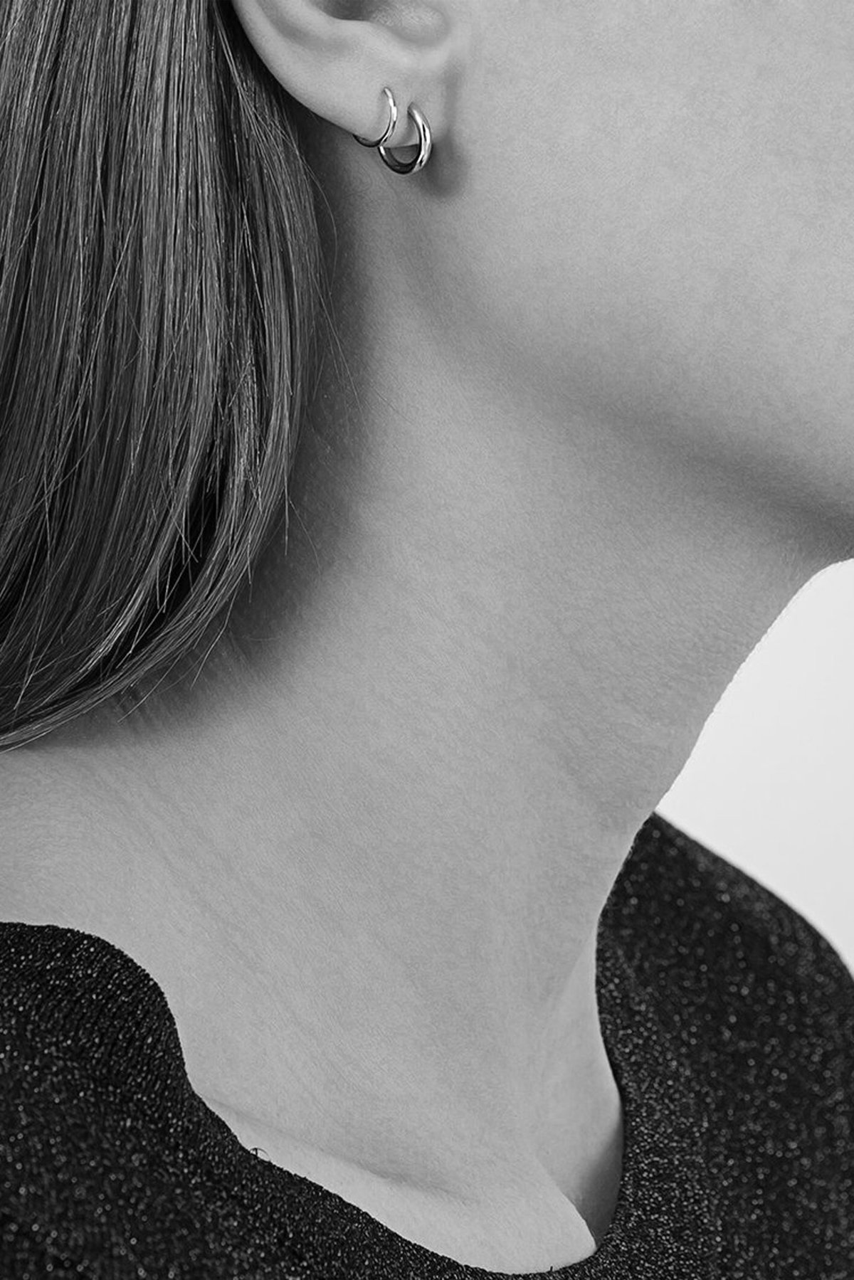 Maria Black Left Dogma Twirl Earring - Silver | Garmentory