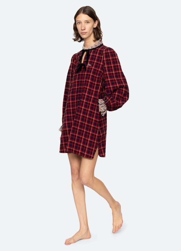 Sea NY Zahara Night Shirt - Red