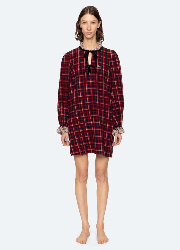 Sea NY Zahara Night Shirt - Red