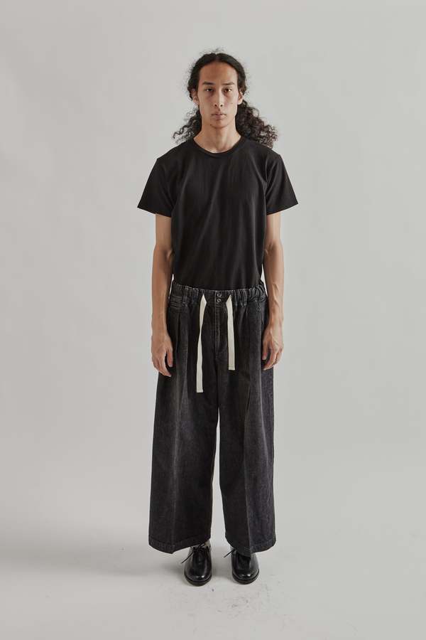 Sillage Hakama Pants - Black Denim Damaged | Garmentory