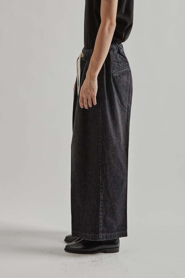 Sillage Hakama Pants - Black Denim Damaged | Garmentory