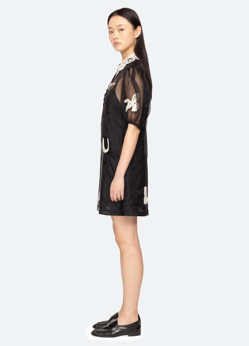 Sea NY Ellison Mini Dress - Black