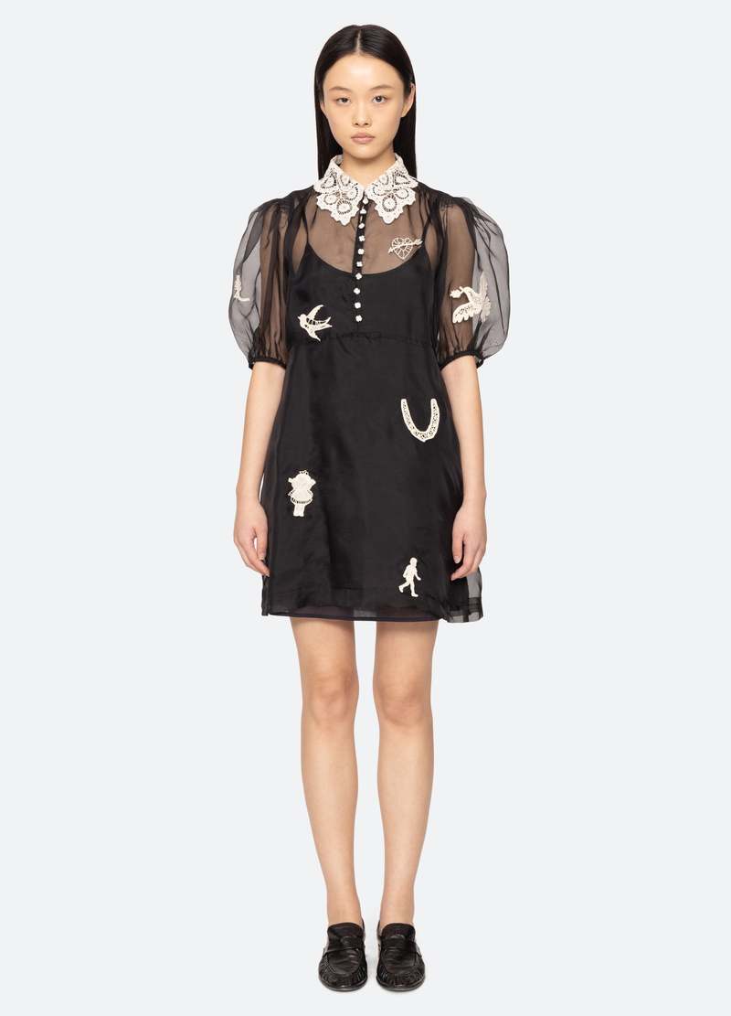 Sea NY Ellison Mini Dress - Black