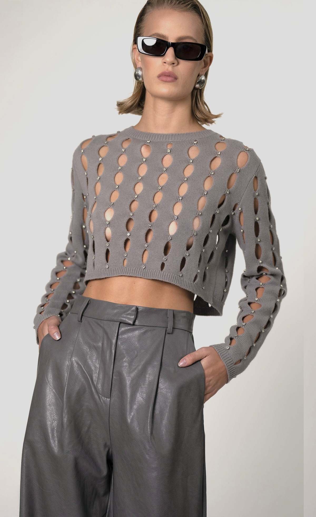 Nonchalant Label Nils Sweater - Gray - Image 1 of 4