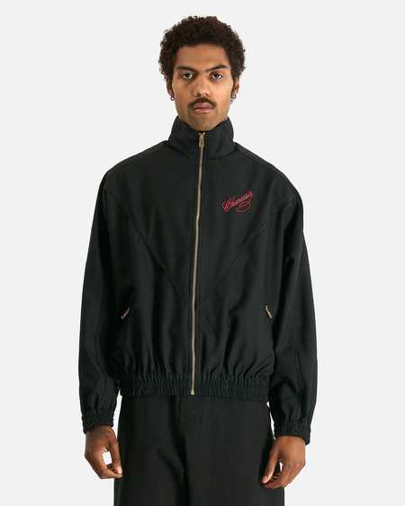 Willy Chavarria Satin Track Jacket - Black | Garmentory