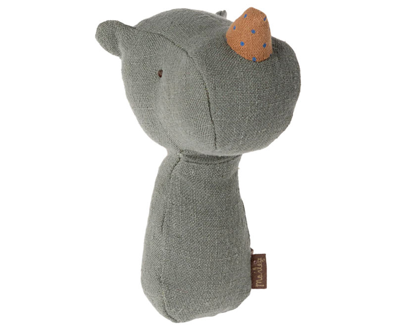 Maileg Lullaby Friends Rhino Rattle - Green
