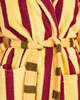 Dusen Dusen Bathrobe in Ginkgo Stripe - Thumbnail 3