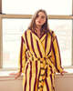 Dusen Dusen Bathrobe in Ginkgo Stripe - Thumbnail 5