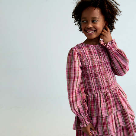 Kids Soor Ploom Orla Dress - Gingham | Garmentory