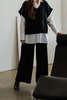 Corinne Collection pico vest - Black/Ivory - Thumbnail 5