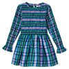 KIDS The New Society Lidia Dress - Navy Blue Checks - Thumbnail 1