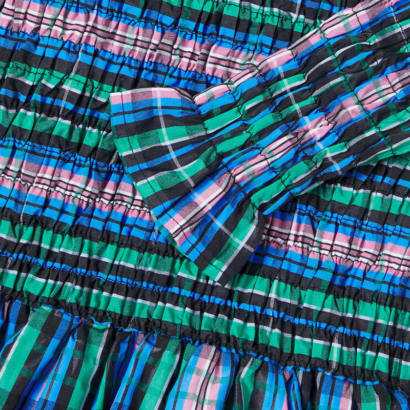 KIDS The New Society Lidia Dress - Navy Blue Checks